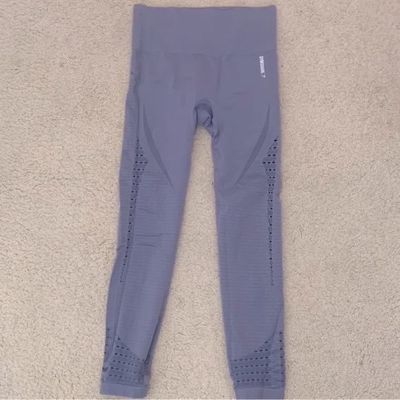 Gymshark Energy Seamless High-waisted Leggings Purple Lavender Sz Medium - Picture 2 of 8